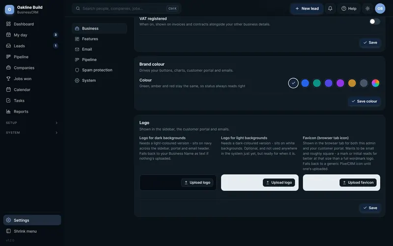 A page from the PixelCRM user guide